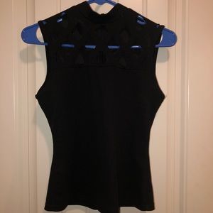 sleeveless top with cut outs!